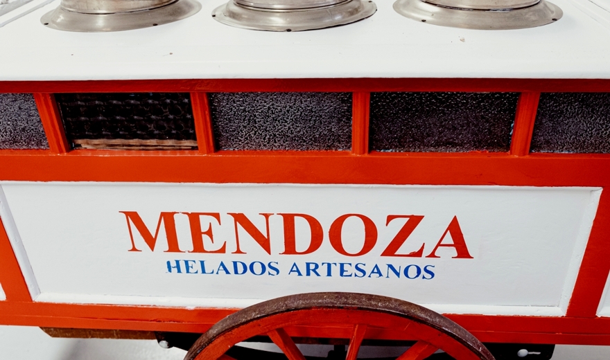 El histórico carrito de Helados Mendoza